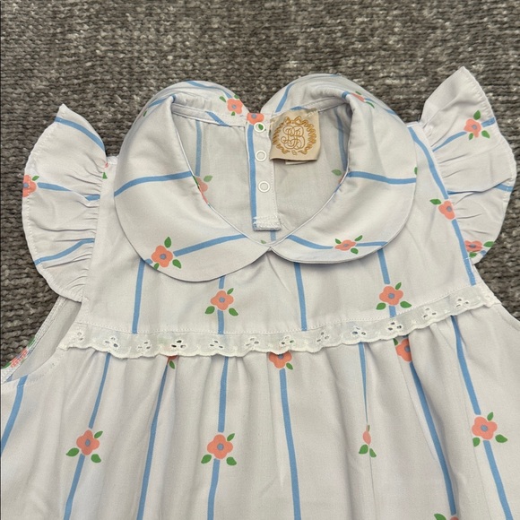 NWOT The Beaufort Bonnet Co. Floral Striped Sleeveless Dress size 12 - Picture 2 of 3